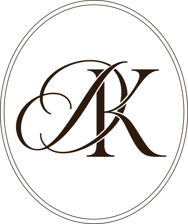 Denae and Kyle monogram crest